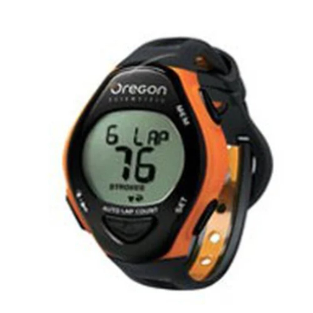Oregon Scientific - SW2022 Swimming Watch, O/S, color orange/black.